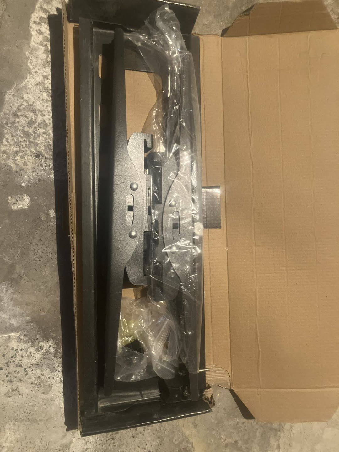 Black TV wall mount bracket
