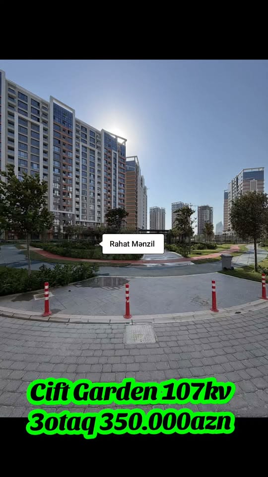 3 otaqlı mənzil satılır, Bakı — 350,000 ₼
