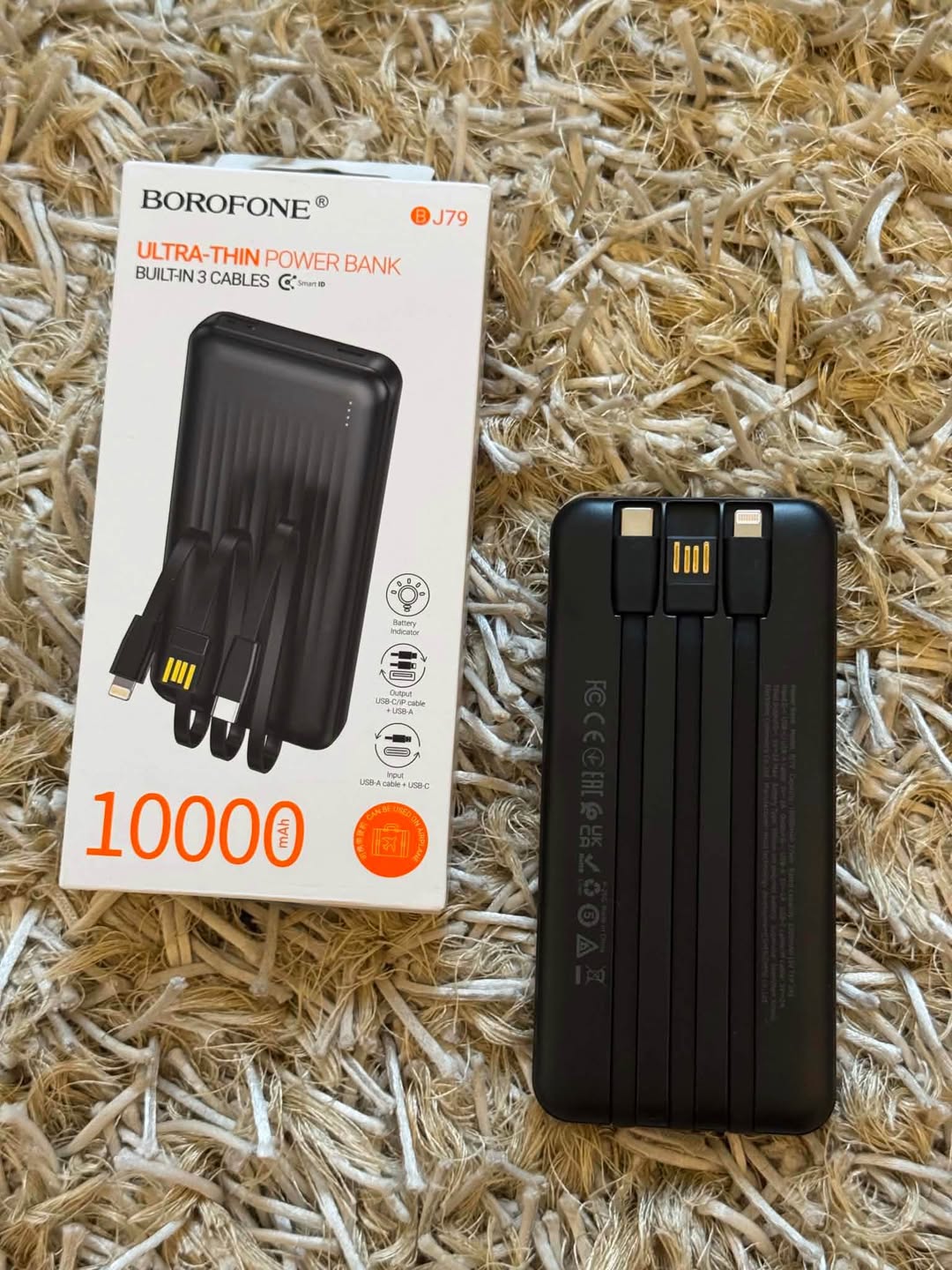 🔋 10,000 mAh მძლავრი Power Bank
