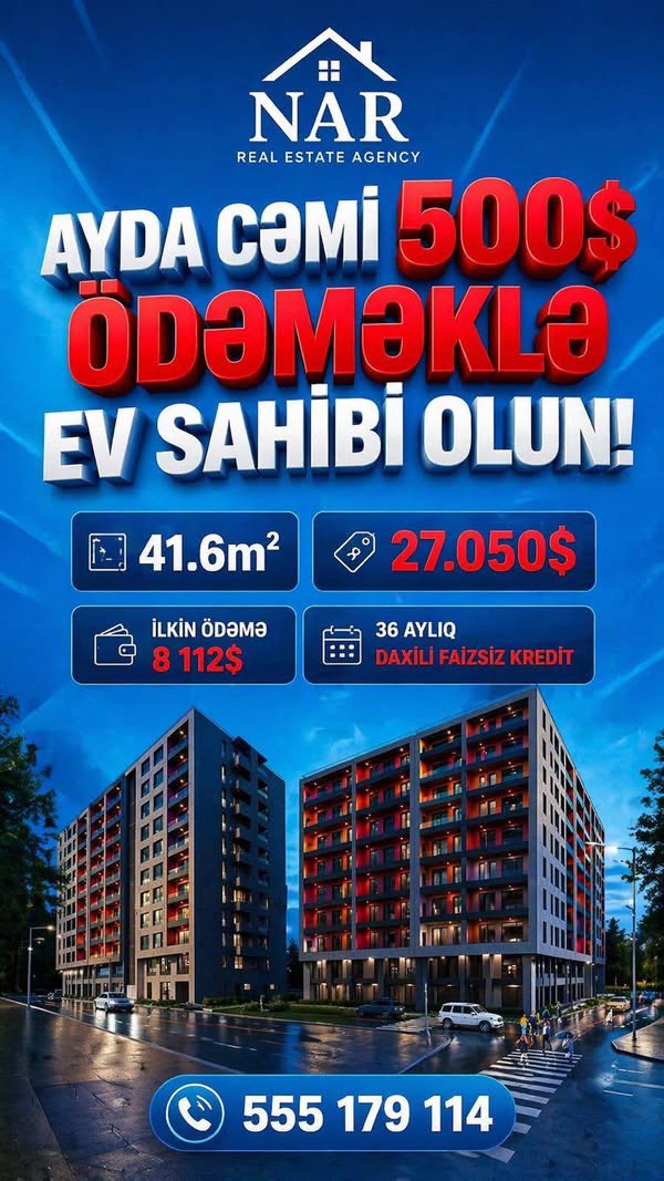Mənzil — 500$