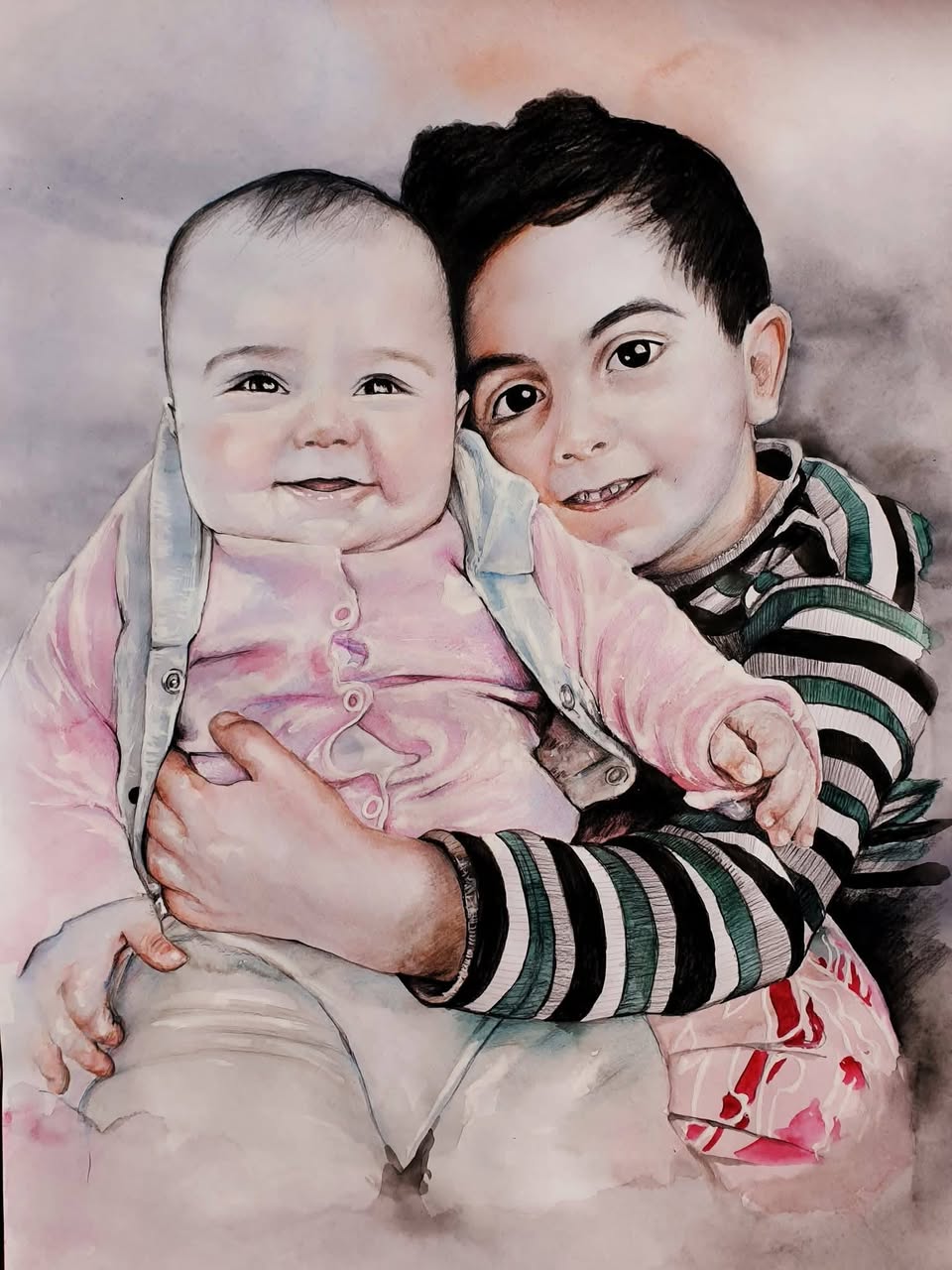 Portraits on order on paper