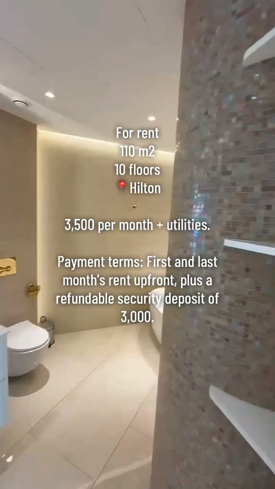 Hilton'da 110 m² daire kiralık