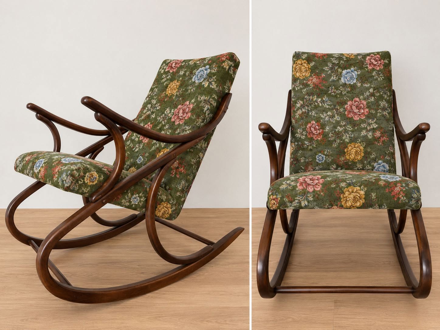 Czech rocking chair Ligna, 1960
