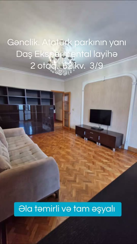 2 otaqlı mənzil satılır, Bakı