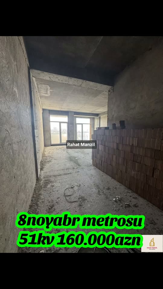 1-комнатная квартира продается, Баку — 160,000 ₼