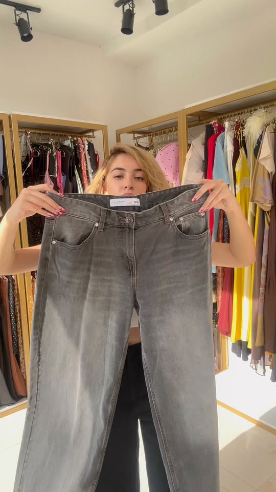 Grey denim jeans, size 40